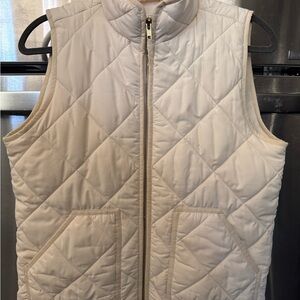 Women's Quilted Vest - Cream